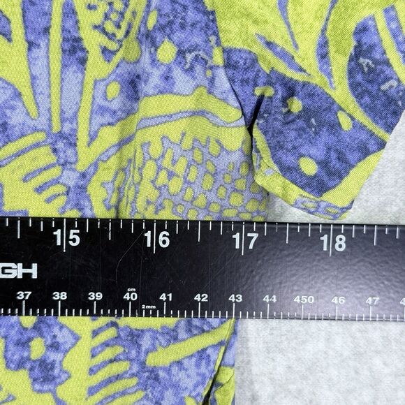 Rabbit Designs Dress Womens Sz 10 Blue Green Floral Print Round Neck Sleeveless - Picture 10 of 12